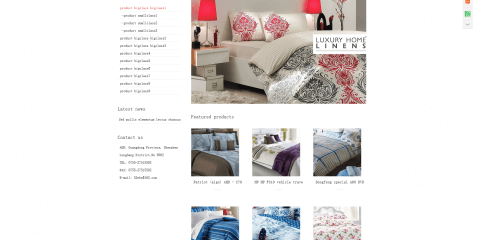 家纺装饰PHP英文外贸网站源码 欧美简约风格伪静态html模板带后台 