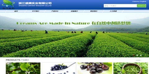 浙江植物提取物公司网站案例 植物提取物外贸网站绿色环保